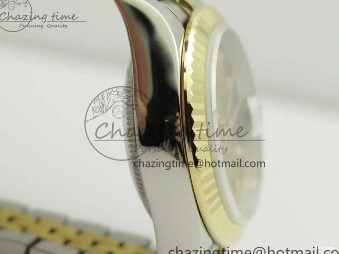 MiroTime 0311 Supportive DateJust 28mm Wrapped SS YG Best Edition Gold Dial Crystal Markers on Wrapped SS YG Bracelet ETA 3344